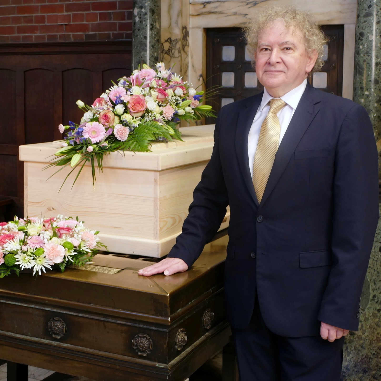 Simon at West Chapel, Golders Crematorium, London